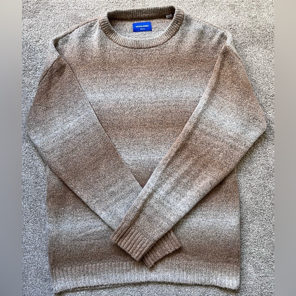Mens Jack and Jones Crewneck Sweater Size Large Soft Acrylic Blend Midweight